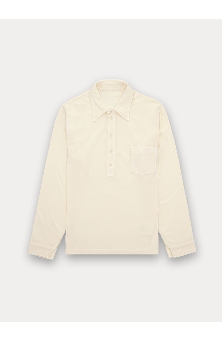 Fortela Grayson Long Sleeve Polo, Main, color, Ecru