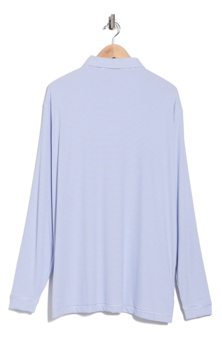 Peter Millar Featherweight UPF 50+ Stripe Polo, Alternate, color, White