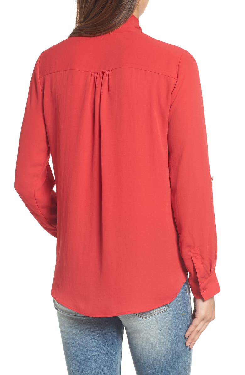 Pleione Faux Wrap Blouse, Alternate, color,