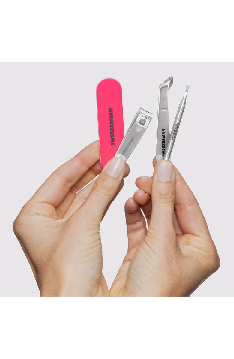 TWEEZERMAN Mini Neon 5-Piece Nail Rescue Set, Alternate, color, 