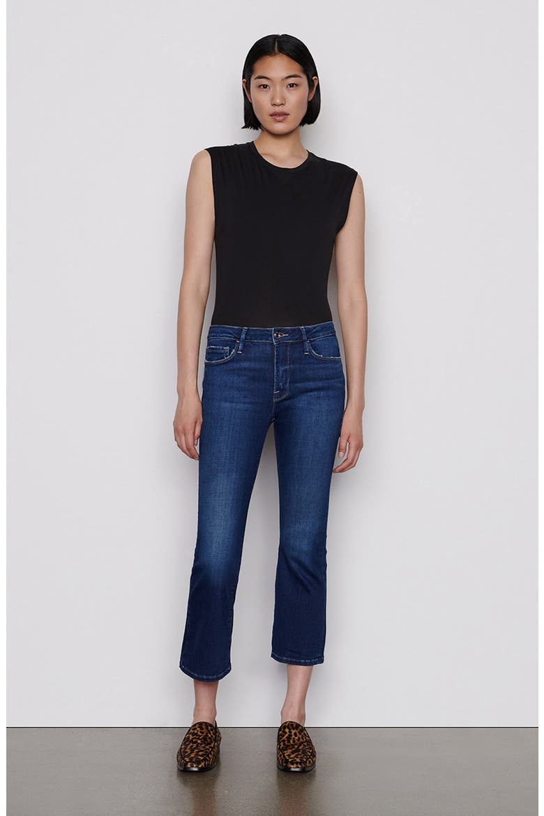 Le Crop Mini Boot (Bio)degradable Organic Cotton Jeans, Alternate, color, TERRE
