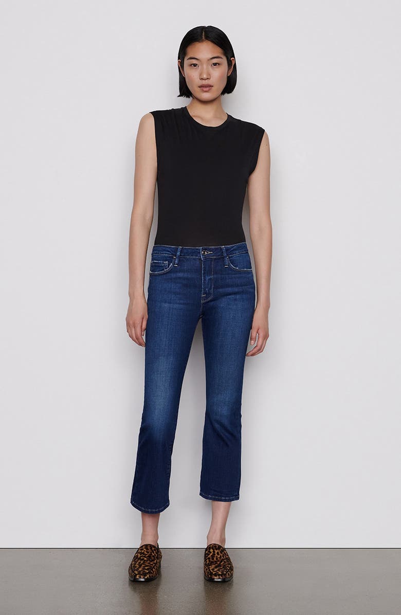 FRAME Le Crop Mini Boot (Bio)degradable Organic Cotton Jeans, Alternate, color,