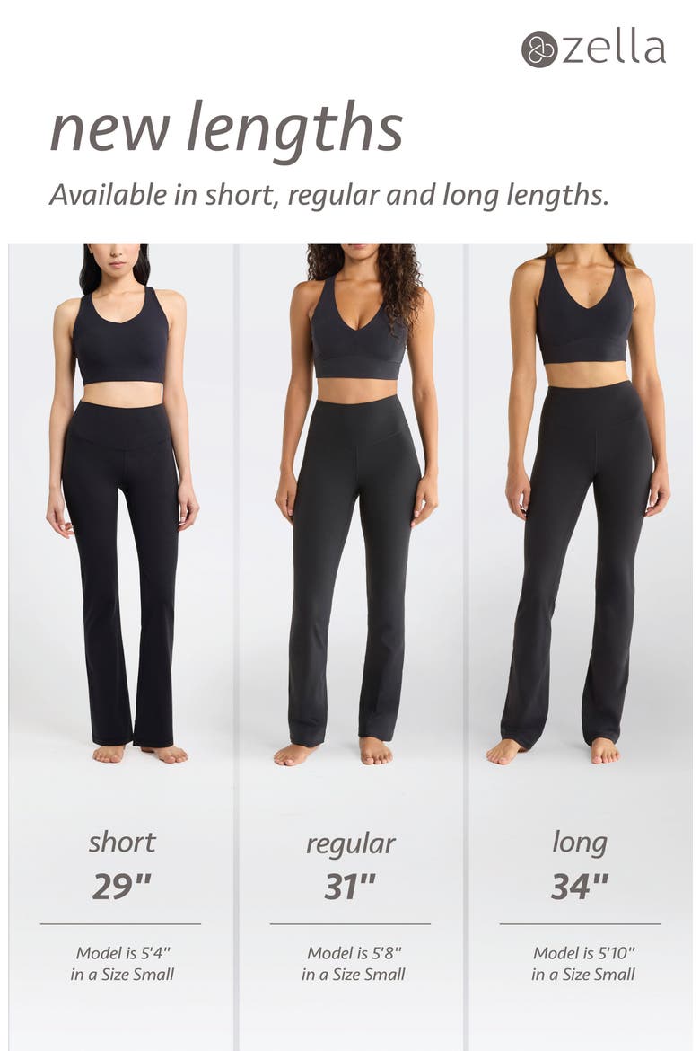 Studio Luxe Bootcut Leggings, Alternate, color, BLACK