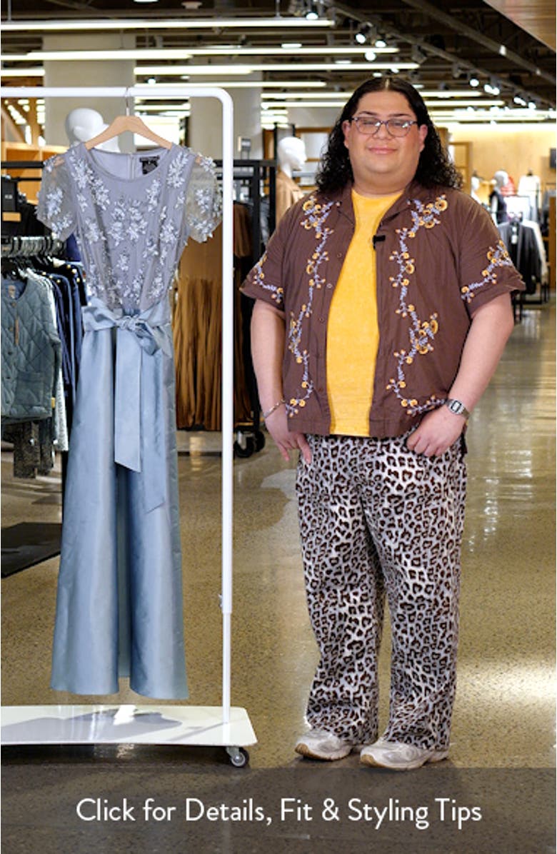 3D Floral Bodice Beaded Gown, sales video thumbnail