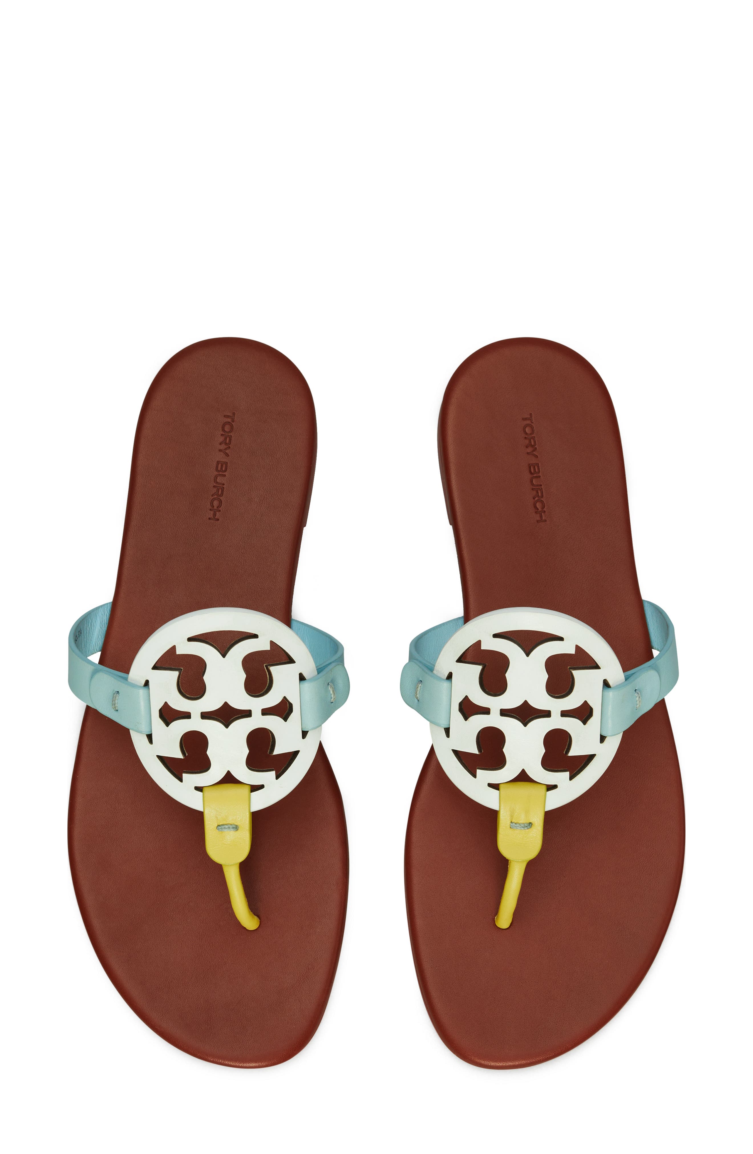 Miller Soft Thong Sandal, Alternate, color, GARDENIA / LIME / SEA BUBBLE