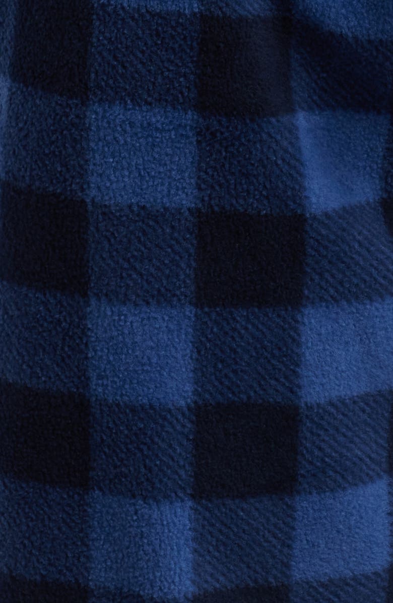 SLEEPHERO Buffalo Check Fleece Pajamas, Alternate, color, Navy Buffalo Check