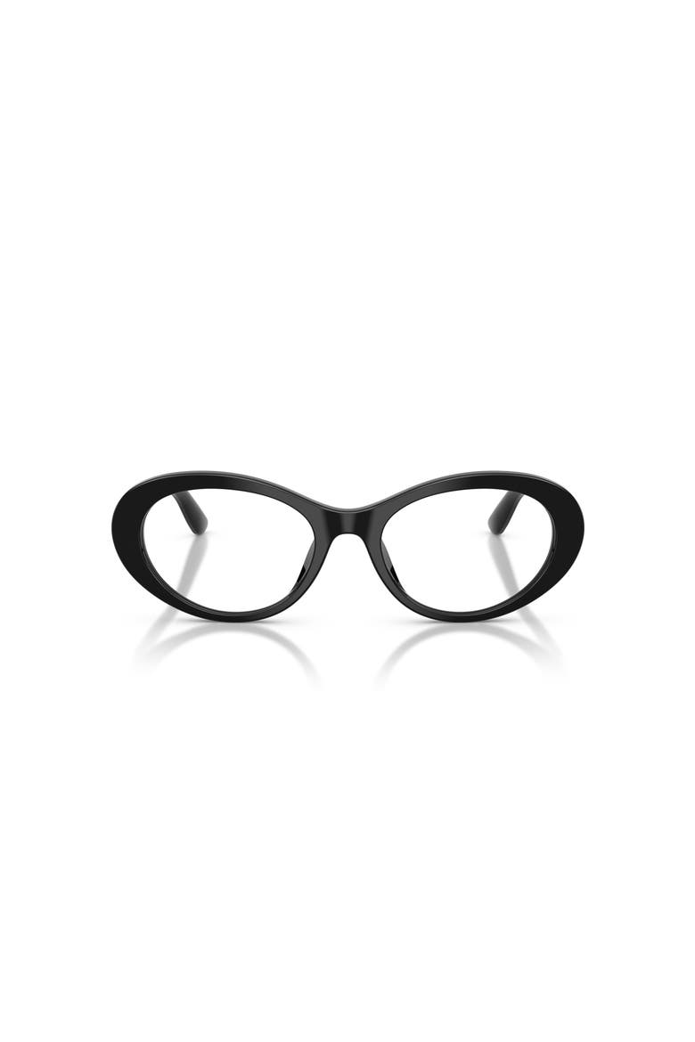 53mm Oval optical glasses, Alternate, color, Black
