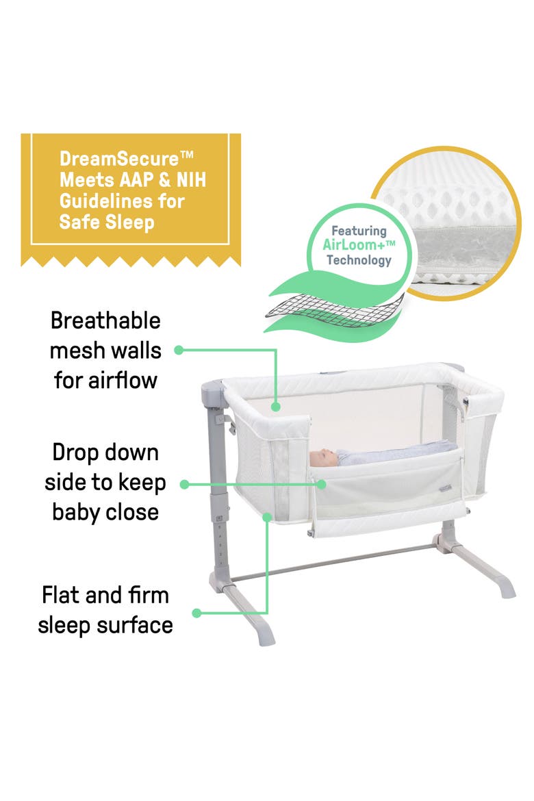 DreamSecure 2-in-1 Co-Sleeping Bassinet, Alternate, color, WHITE
