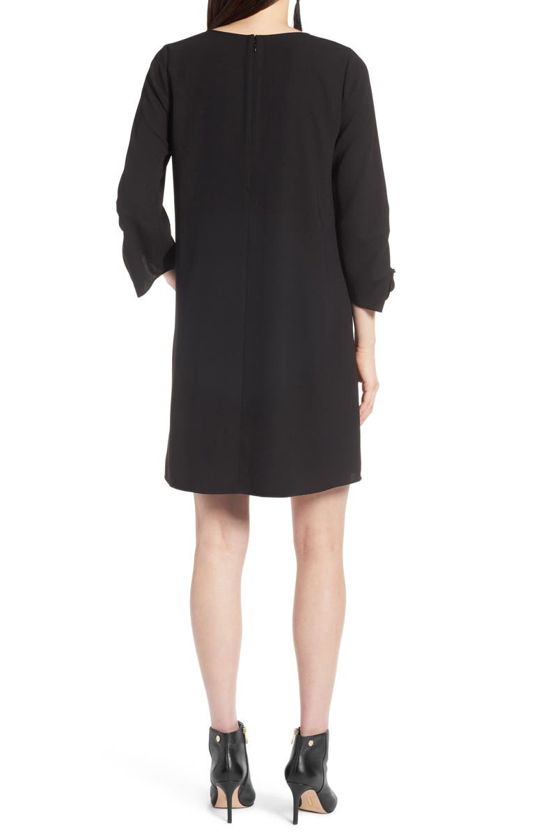 Halogen<sup>®</sup> Ruched Sleeve Swing Dress, Alternate, color, 