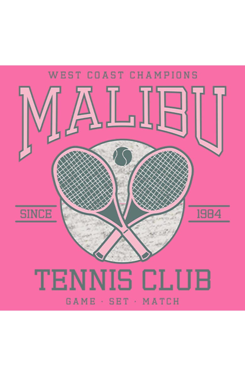 Lost Gods Girl's Lost Gods Malibu Tennis Club Since 1984 Graphic T-Shirt, Alternate, color, Light Pink