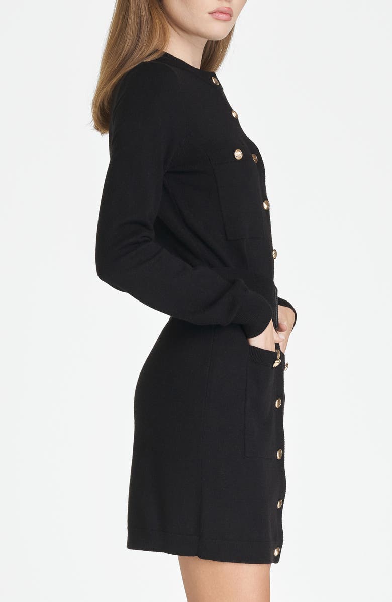 WAYF Becca Belted Long Sleeve Sweater Minidress, Alternate, color,