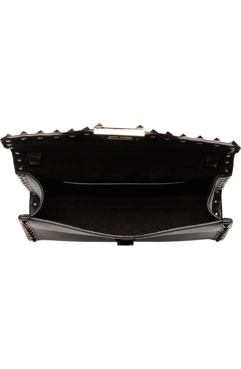 Valentino Garavani Small Rockstud Leather Shoulder Bag, Alternate, color,