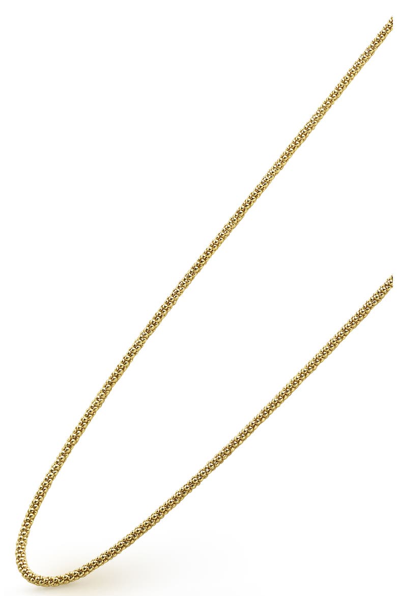 Men's 18K Gold Popcorn Caviar Chain Necklace, Alternate, color, GOLD