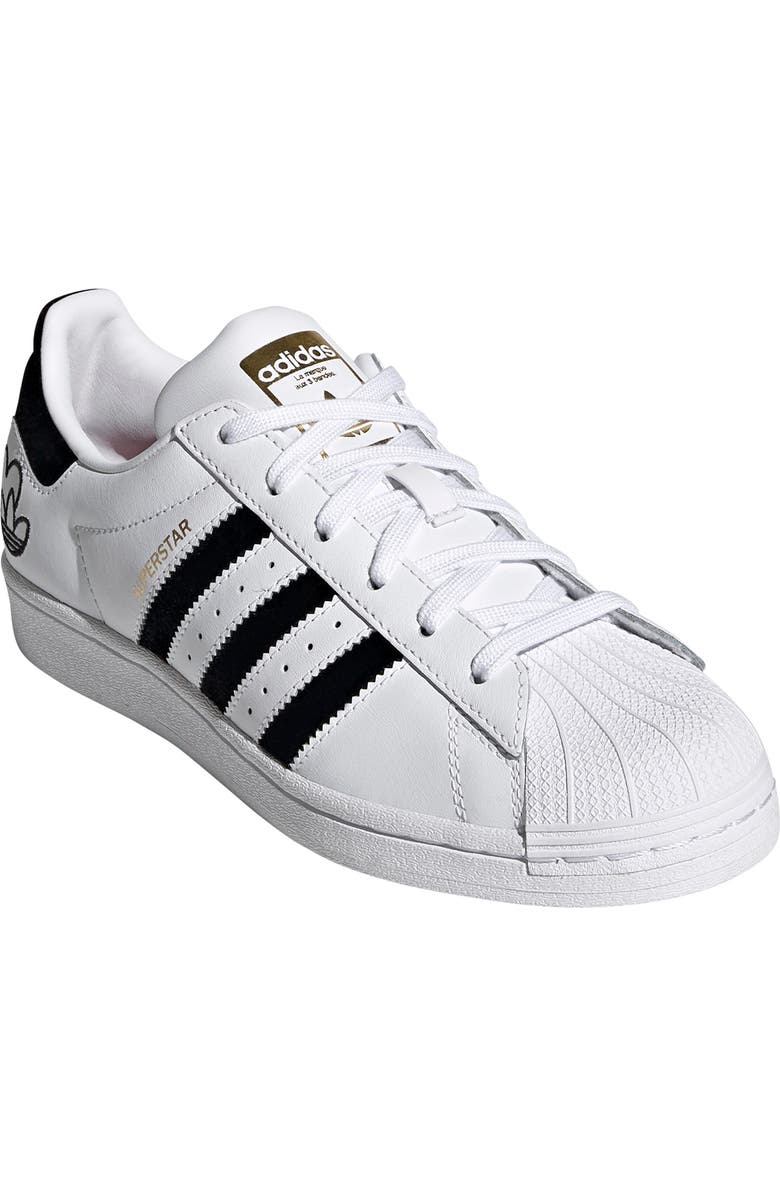 adidas Superstar Embroidered Valentines Sneaker, Main, color,