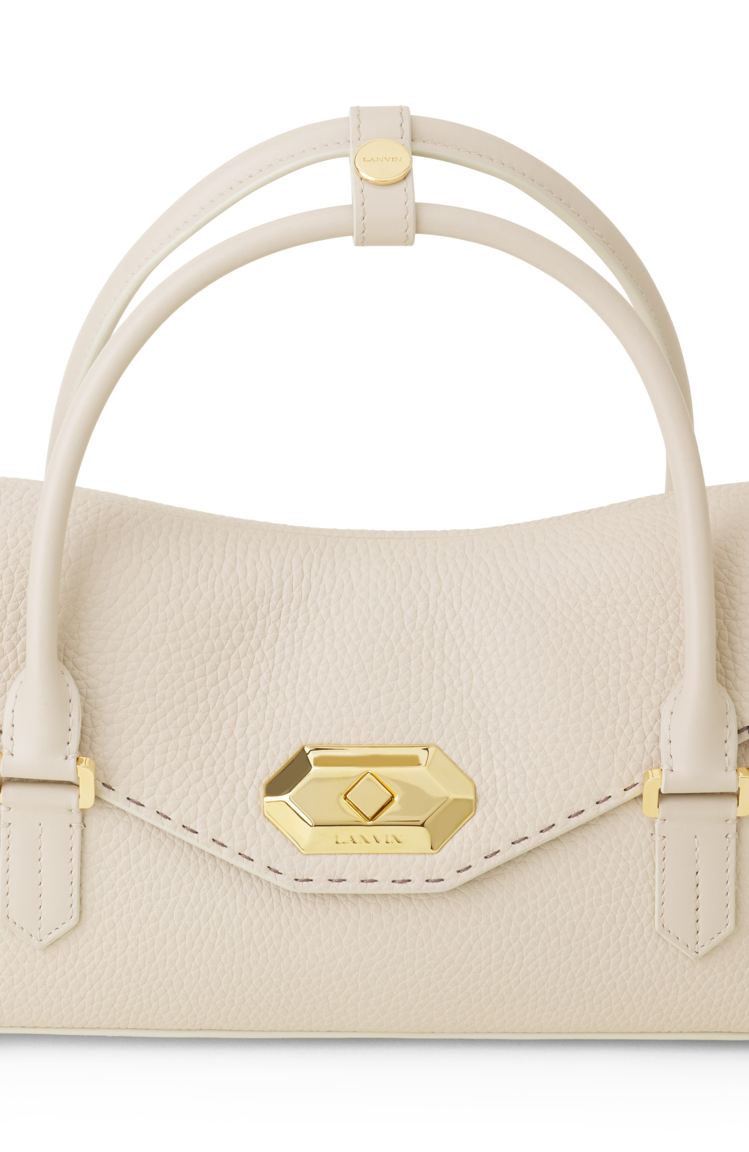 Lanvin Le Confident By Lanvin 26 Leather Bag, Alternate, color, Plaster