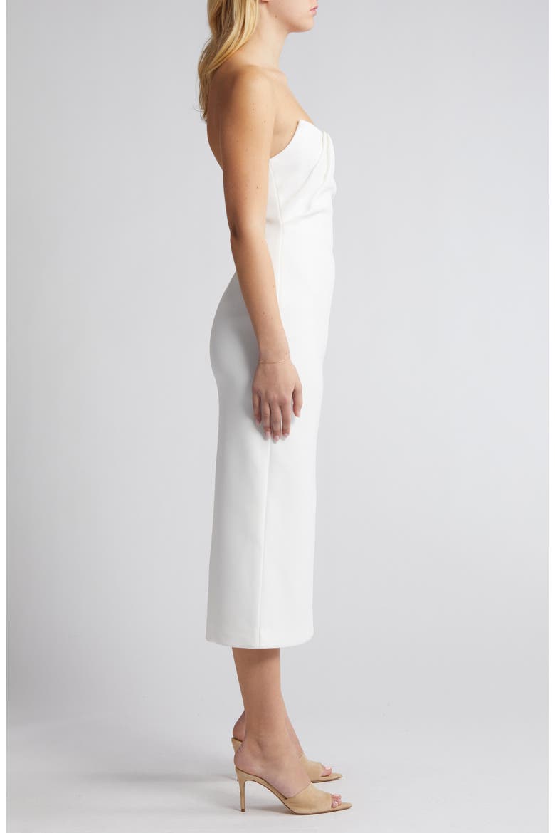 Marcy Strapless Dress, Alternate, color, IVORY