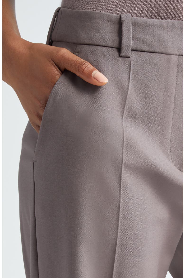 Straight Leg Stretch Virgin Wool Trousers, Alternate, color, VIOLA