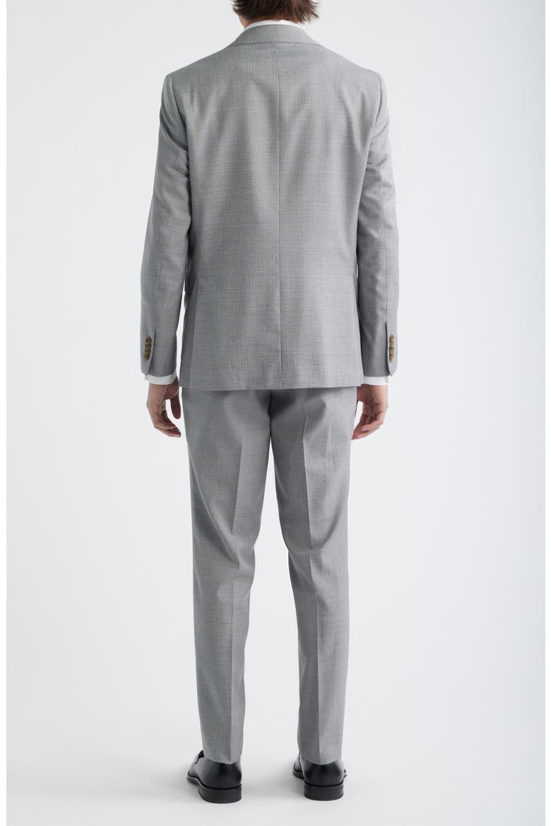 Esprit Contemporary Fit Light Grey Glen Check Super 100s Wool Suit, Alternate, color, LIGHT GREY