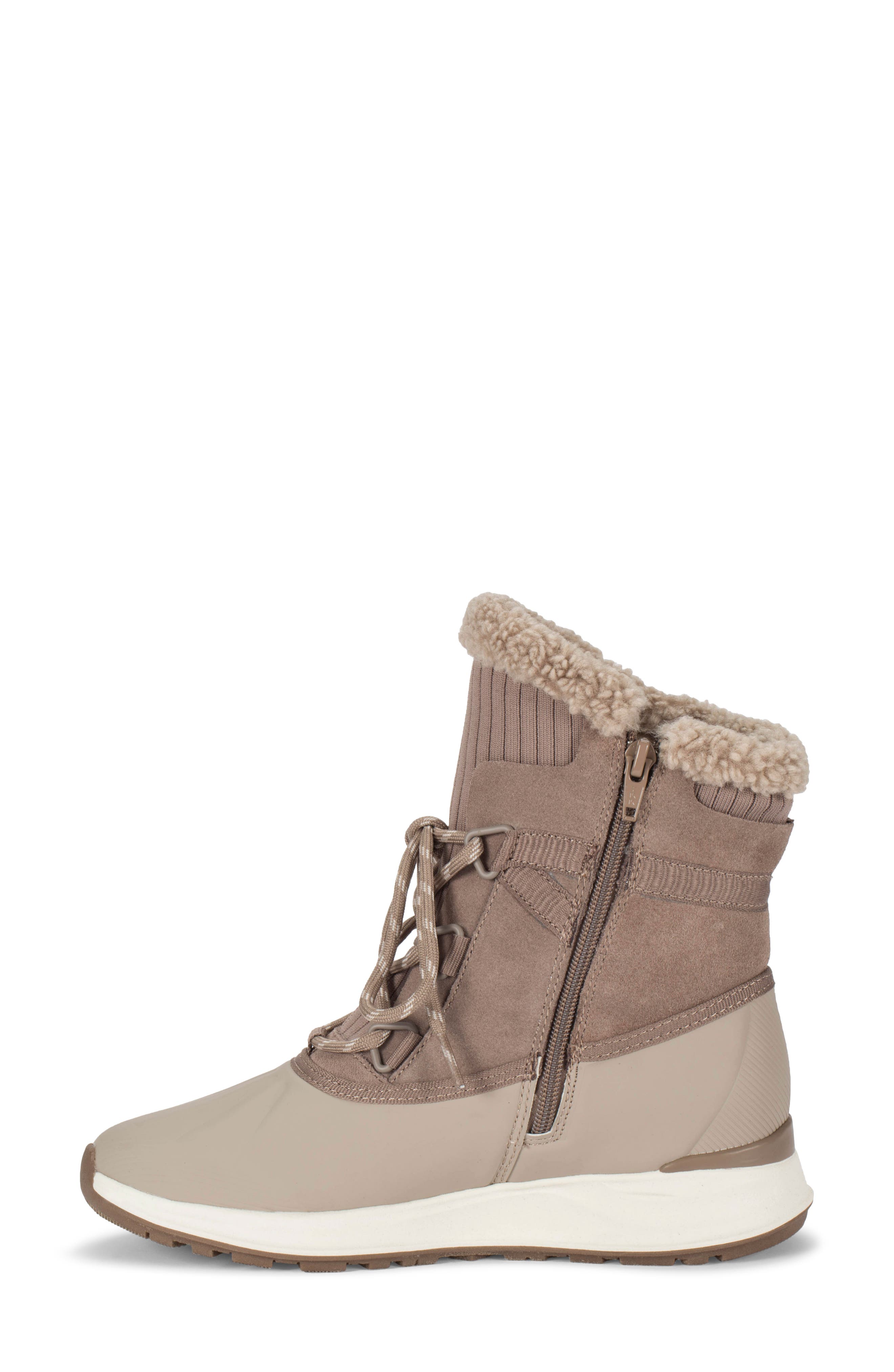 BARETRAPS Bandie Waterproof Faux Shearling Lined Boot, Alternate, color, Taupe