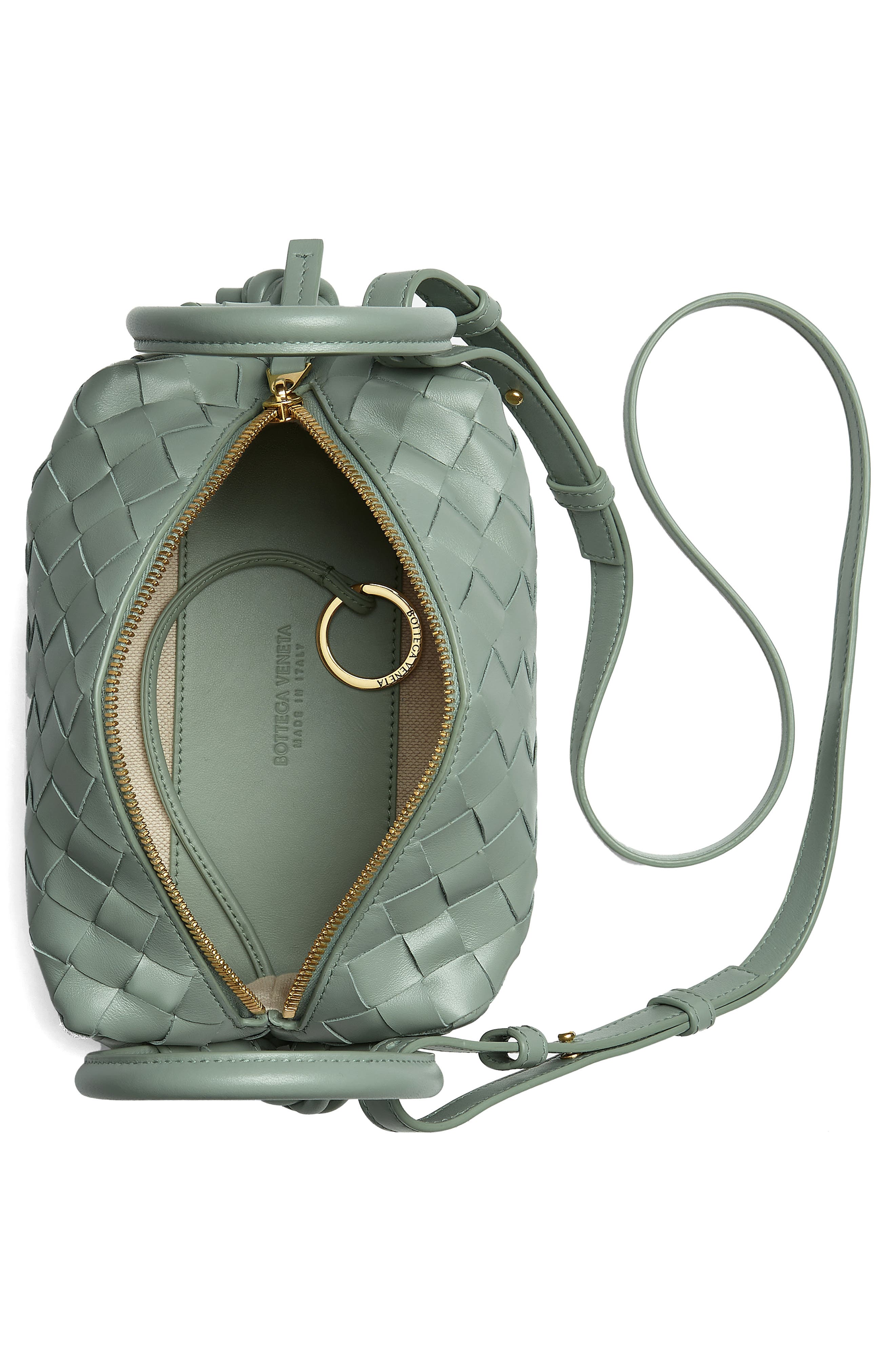 Bottega Veneta Small Loop Intrecciato Leather Crossbody Bag, Alternate, color, 