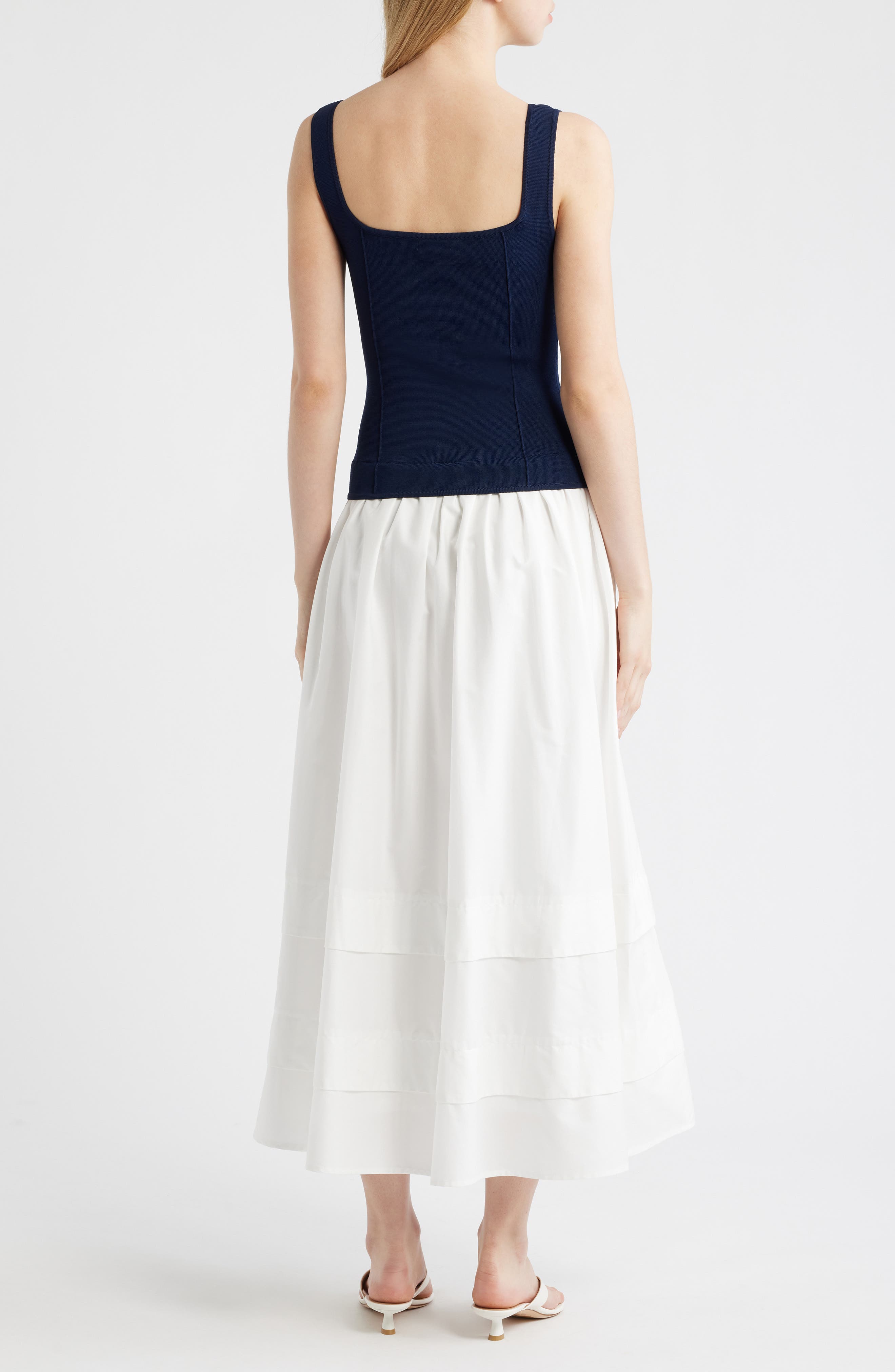 Mixed Media Midi Dress - image 4