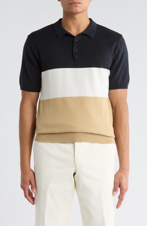 Colorblock Cotton Polo