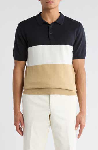 DENIM AND FLOWER Colorblock Cotton Polo