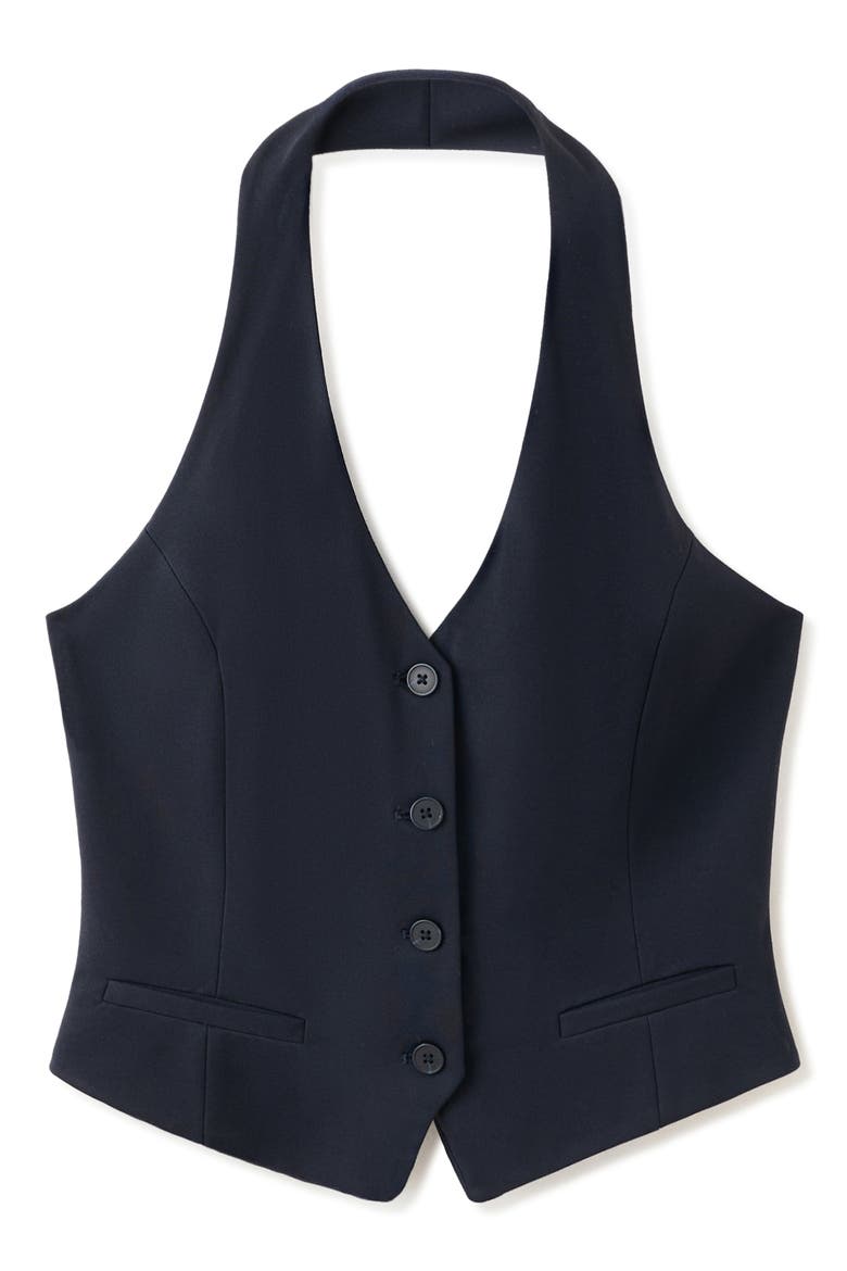Halter Vest, Alternate, color, NAVY