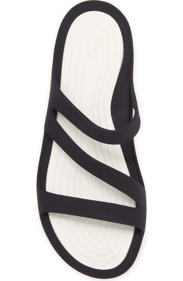 CROCS Swiftwater Slide Sandal, Alternate, color, Black/White