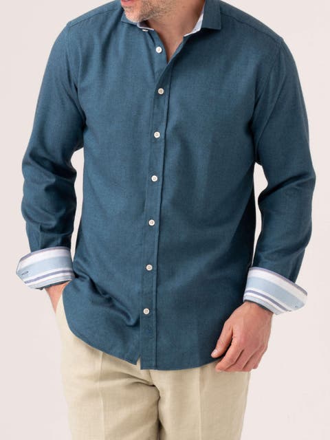 Cotton Merino Long Sleeve Shirt