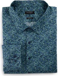 Synrgy by DXL Big & Tall Floral Print Performance Dress Shirt