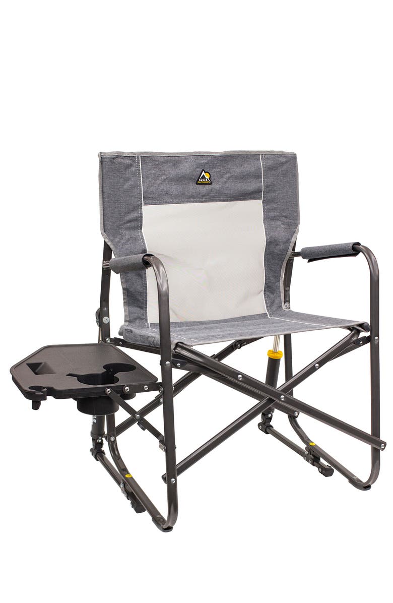 GCI Freestyle Rocker with Side Table, Main, color, Heathered Pewter