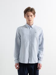 Edmmond Studios Duck Logo Striped Oxford Shirt