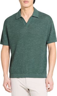 Theory Brenan Linen Blend Polo