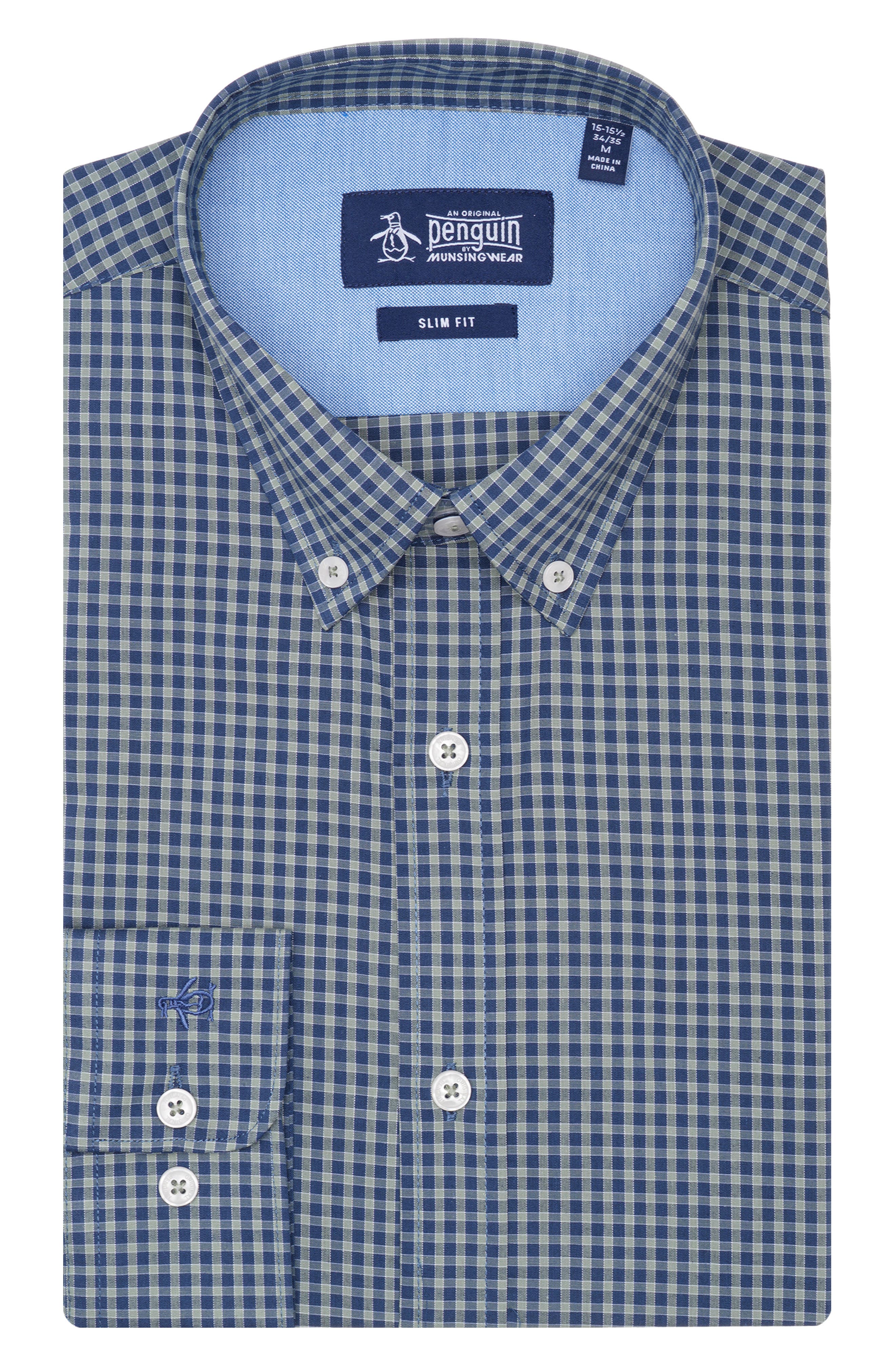 Original Penguin Solihull Check Slim Fit Dress Shirt