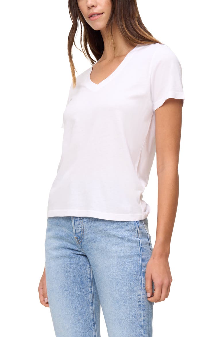 The Organic Cotton V-Neck Tee, Alternate, color, True White