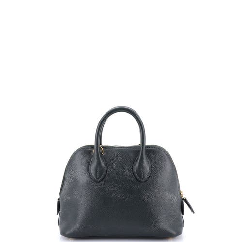 Pre-owned Hermes Hermes Bolide 1923 Bag Evercolor Mini In Green
