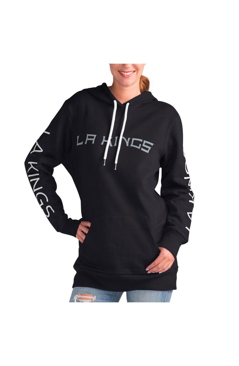 G-III 4HER BY CARL BANKS Women's G-III 4Her by Carl Banks Black Los Angeles Kings Overtime Pullover Hoodie, Main, color, 