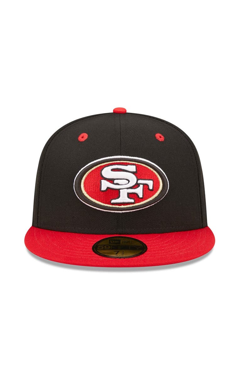 New Era Men's New Era Black/ San Francisco 49ers Flipside 2Tone 59FIFTY Fitted Hat, Alternate, color,