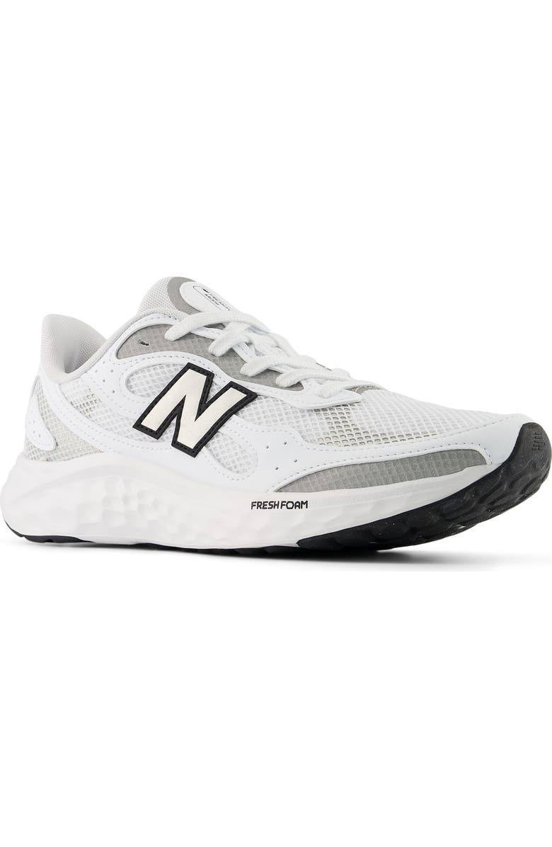 New Balance Fresh Foam Arishi v4 Running Shoe, Main, color, Nb 103 White/ Silver Metallic