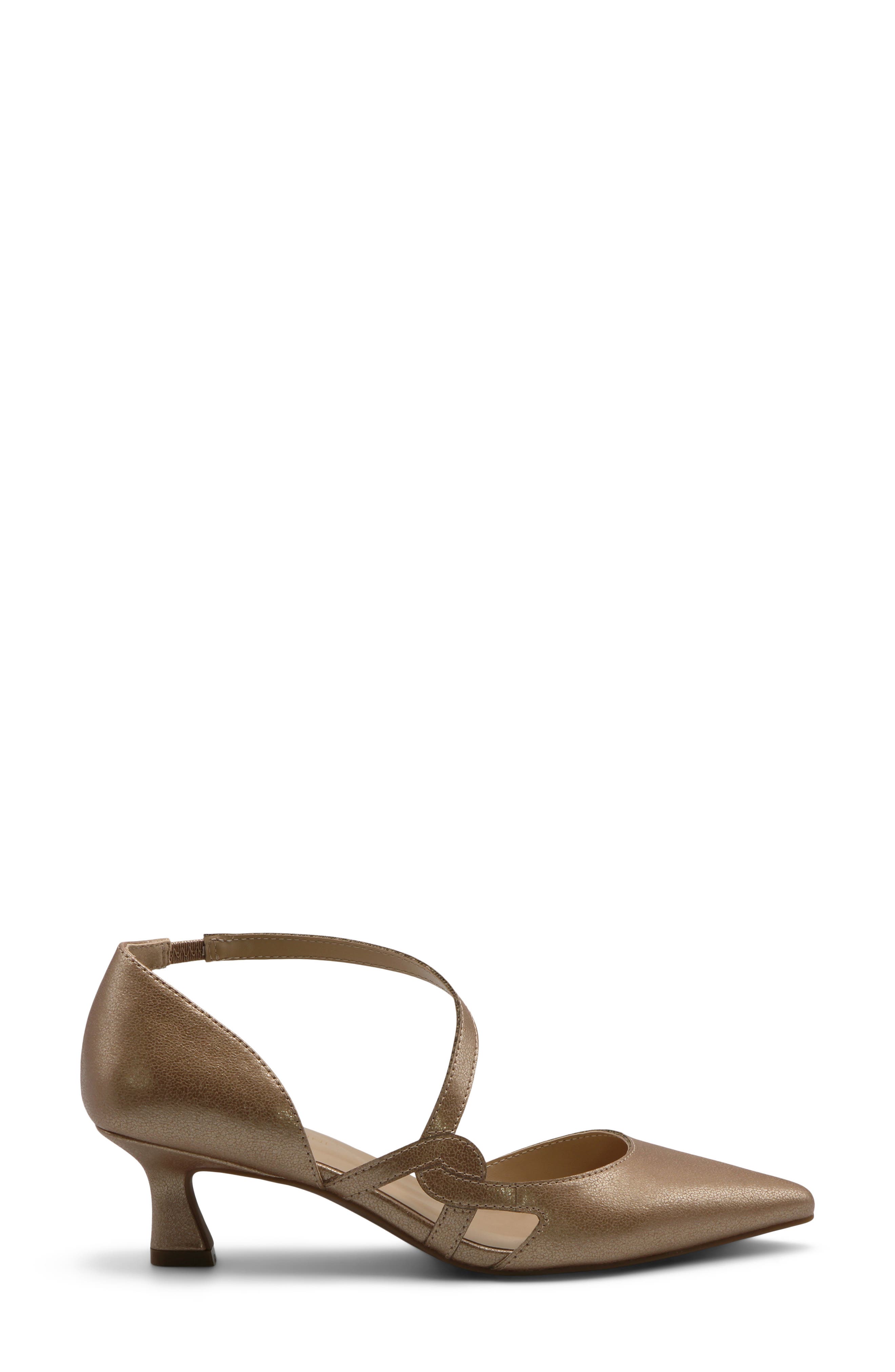 Senora-1 Pointed Toe d'Orsay Pump, Alternate, color, GOLDEN