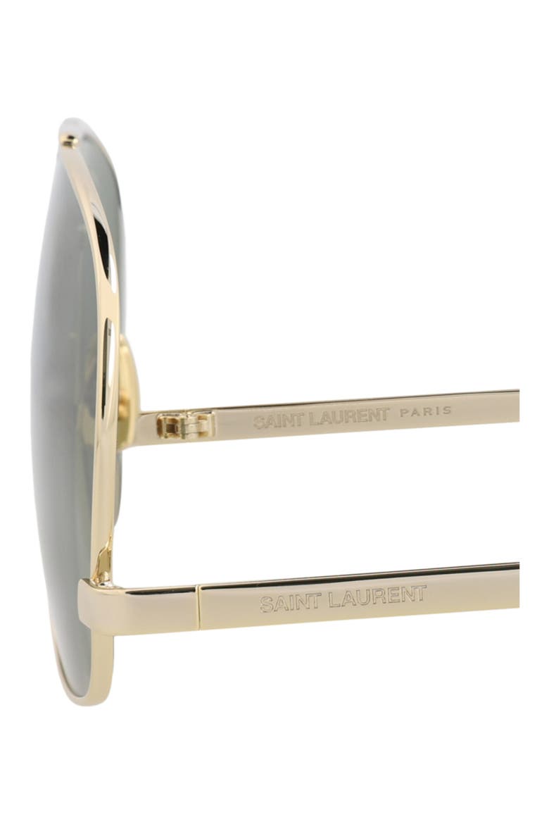 Leon 59mm Aviator Sunglasses, Alternate, color, GOLD GOLD GREEN