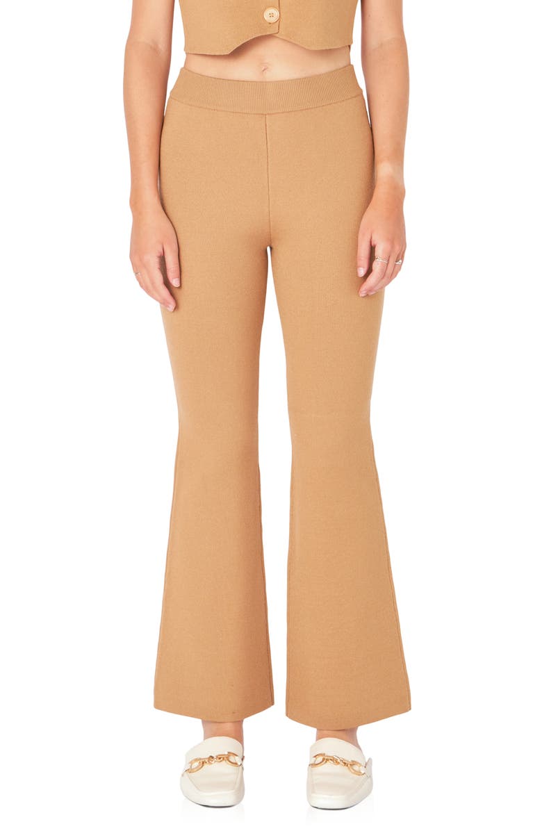 Endless Rose Flare Knit Pants, Main, color,