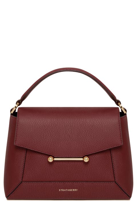 【関税込み】Allure Shoulder Bag - Rouje - Leather - Burgundy Allure Vernis Vernis Bordeaux • Rouje