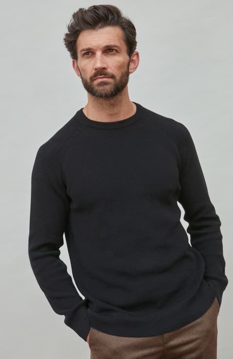 Cotton Lightweight Fisherman Rib Sweater