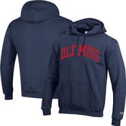Champion Men's Champion Navy Ole Miss Rebels Basic Arch Fleece Pullover Hoodie