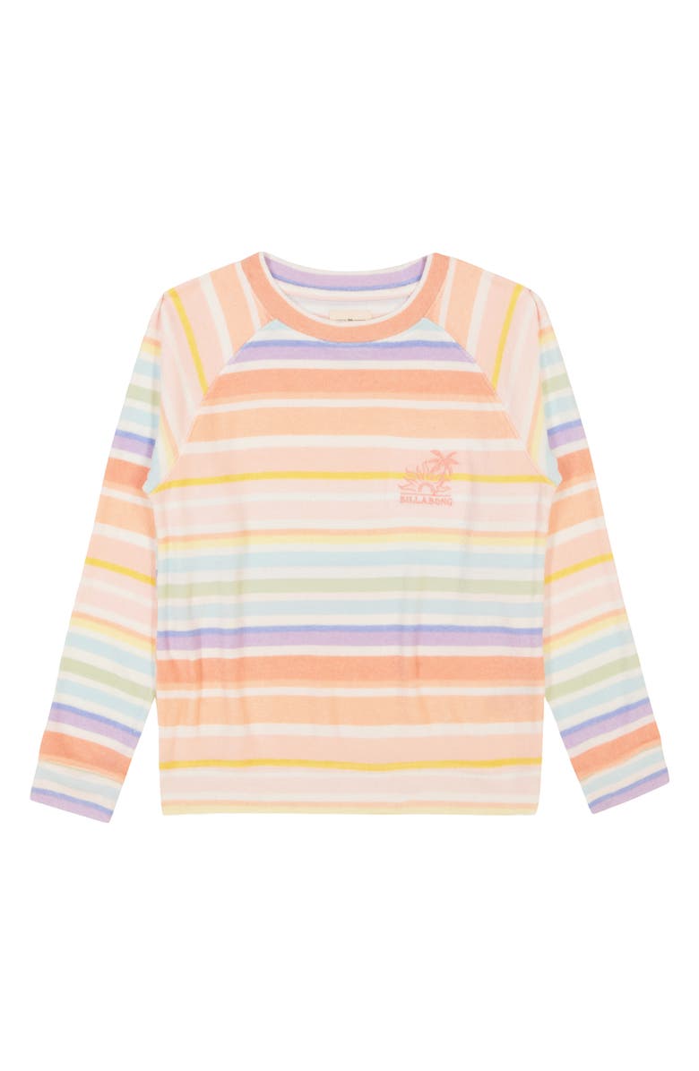 Billabong Kids' Sandy Day Stripe French Terry Sweatshirt, Main, color, 