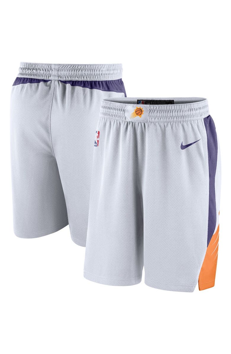 Nike Men's Nike White Phoenix Suns Association Edition Swingman Shorts, Main, color, White