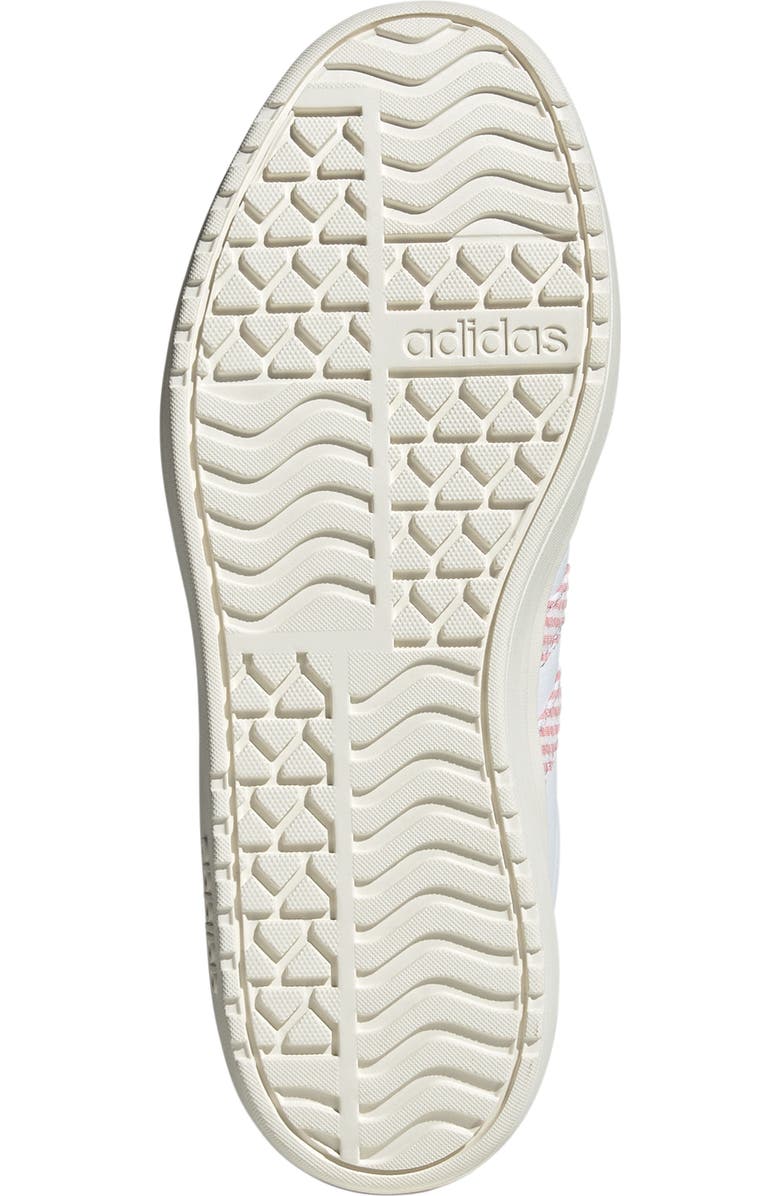 adidas VL Court Bold Platform Sneaker, Alternate, color, White/ Preloved Scarlet/ Blue