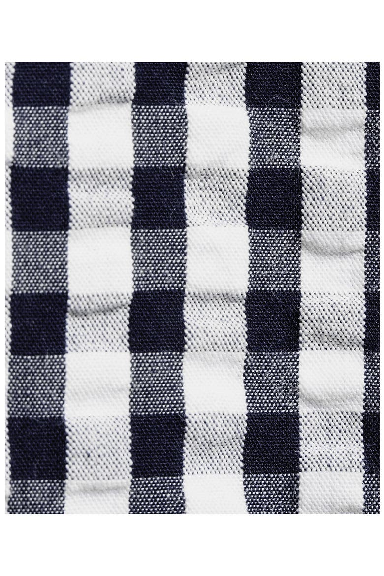 Long Sleeve Seersucker Shirt, Alternate, color, Radiant Navy/White Gingham